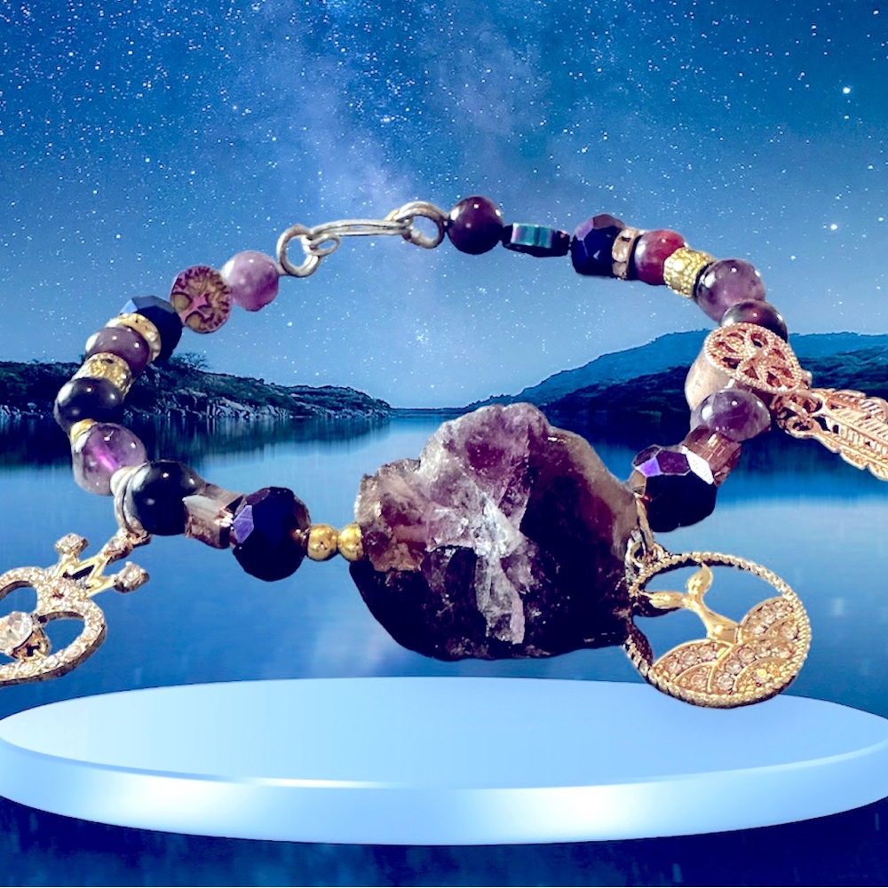 AMETHYST DREAMS CHARM BRACELET